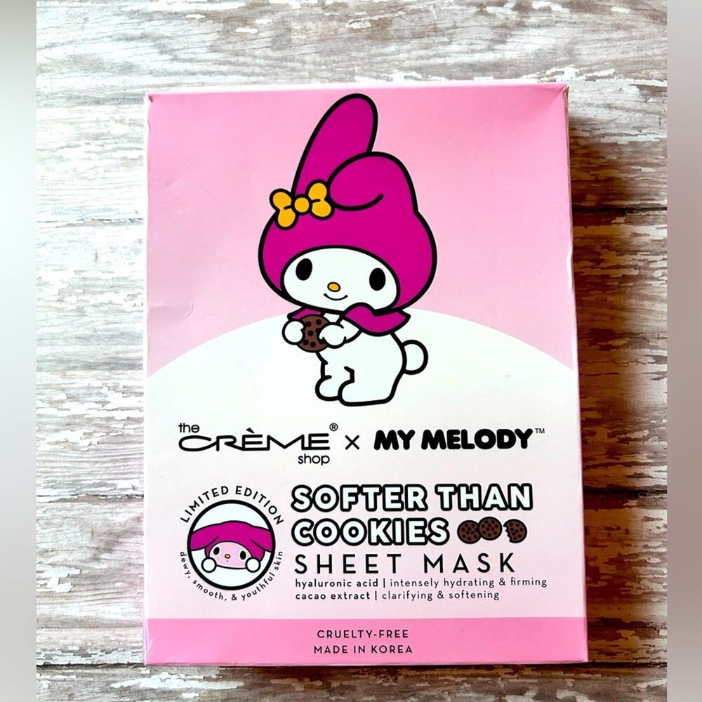 The Crème Shop My Melody Softer Than Cookies Sheet Mask Box of 3 Gift